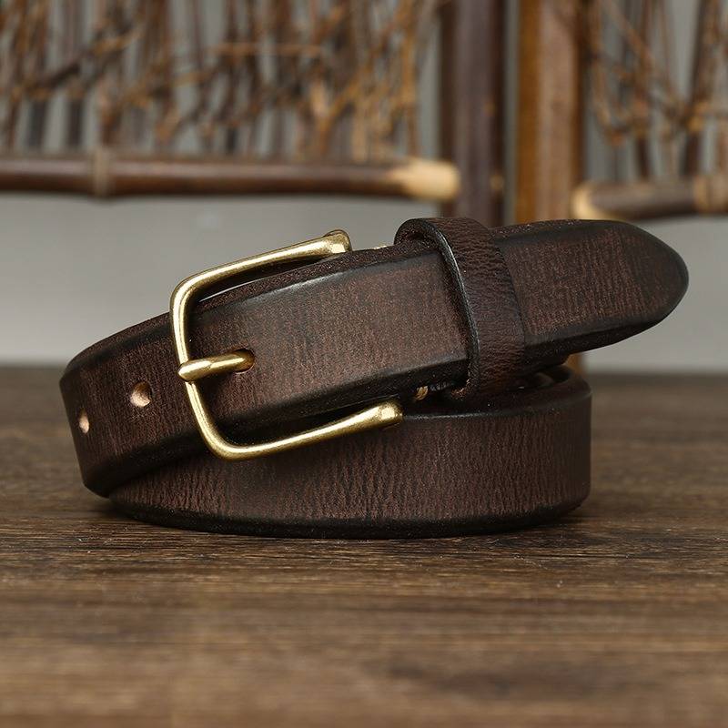 Brown thick belt