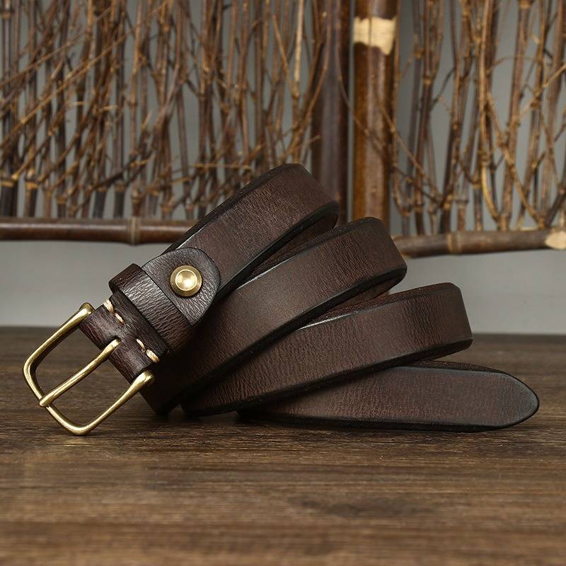 Brown thick belt