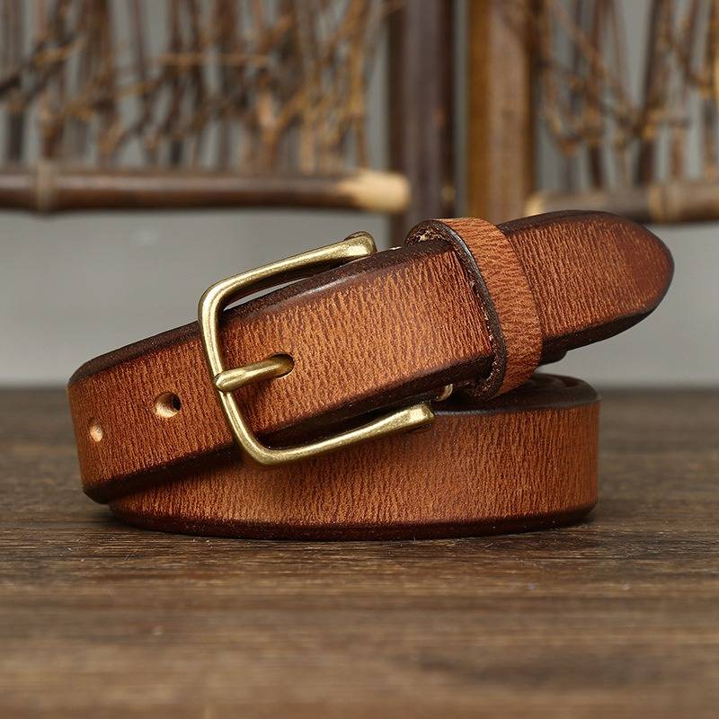 Brown thick belt