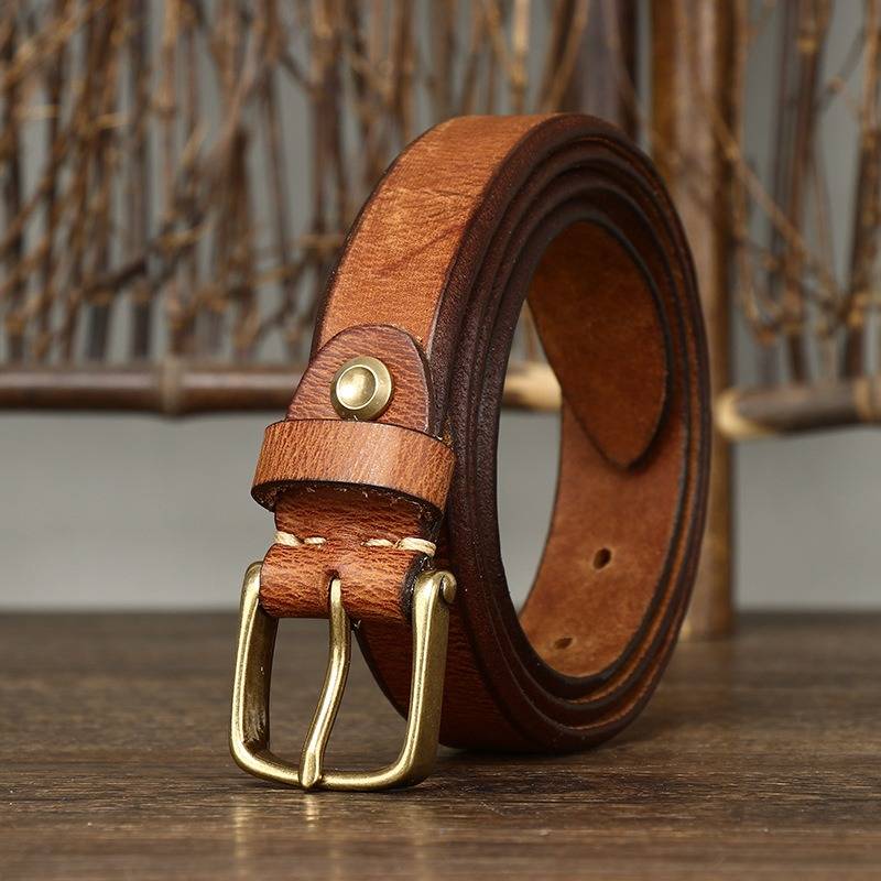 Brown thick belt