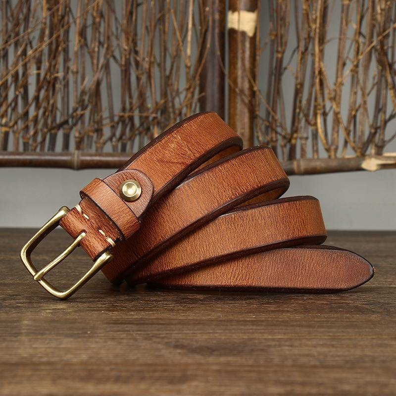 Brown thick belt