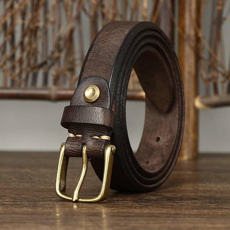 Brown thick belt