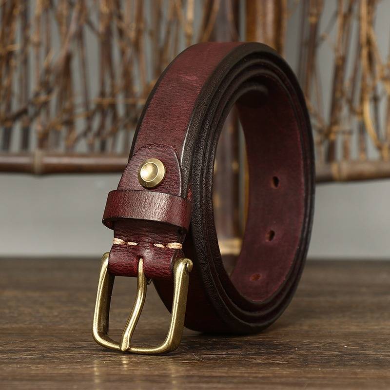 Brown thick belt