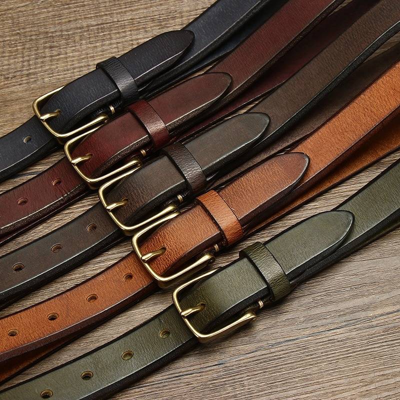 Brown thick belt