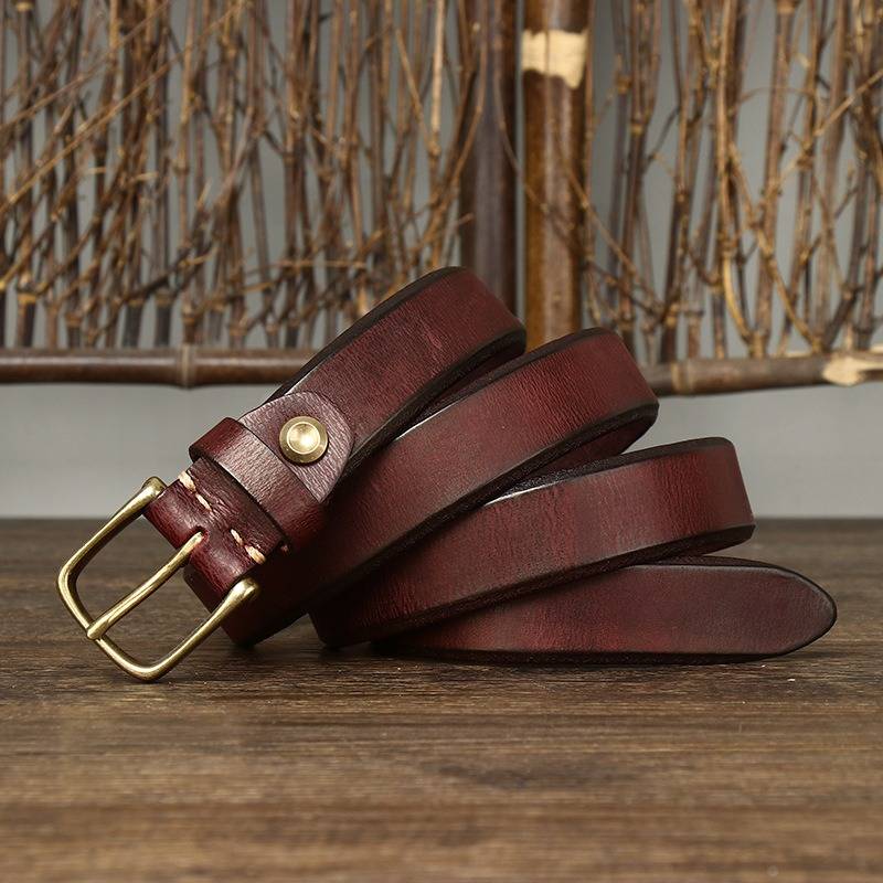 Brown thick belt