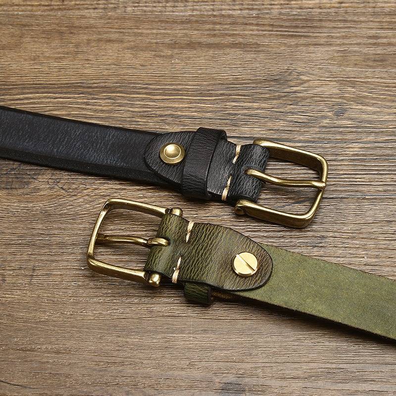 Brown thick belt