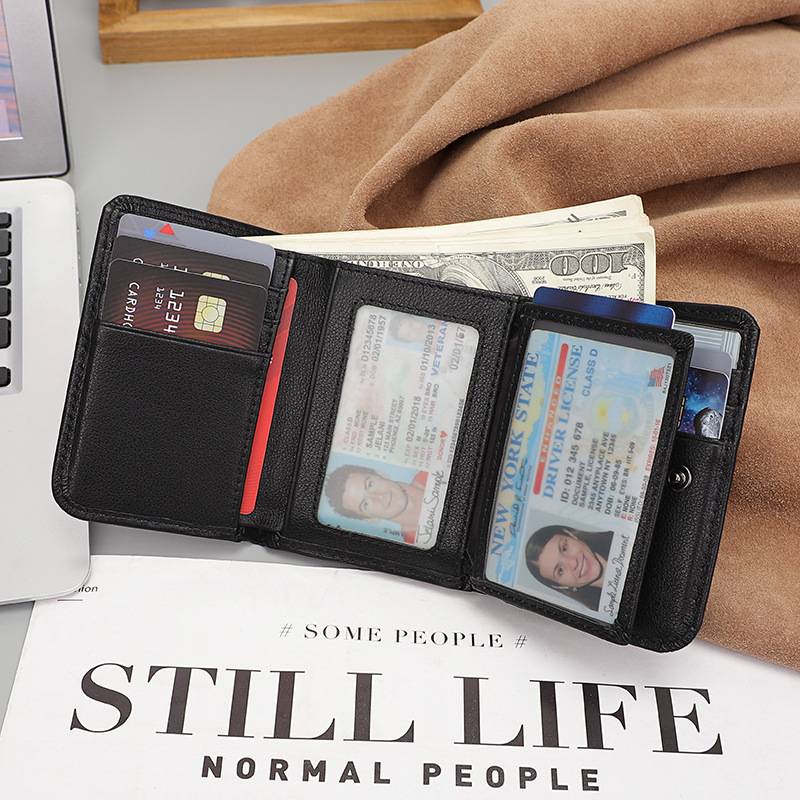 Men's Folding Leather Wallet