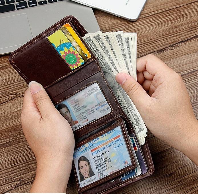 Men's Folding Leather Wallet