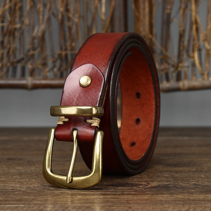 Men's red belt