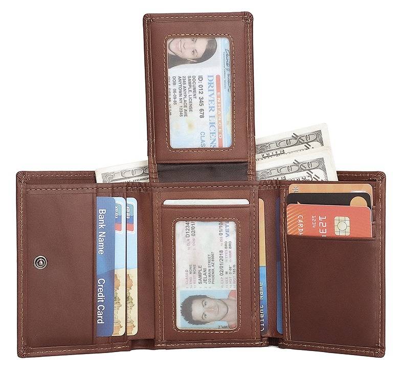 Men's trifold wallet