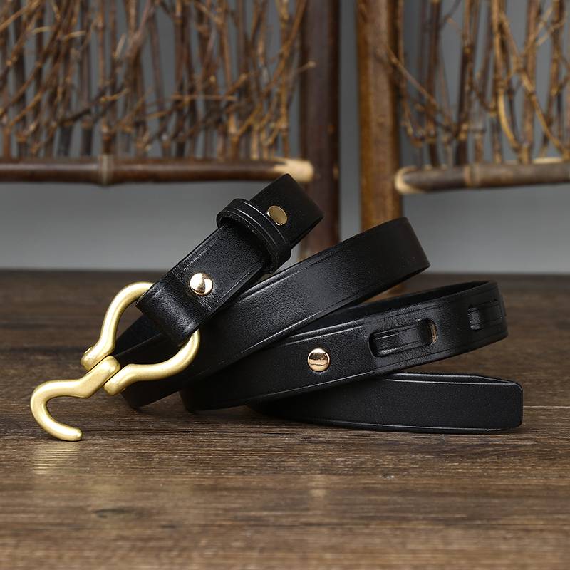 Women's thin belt