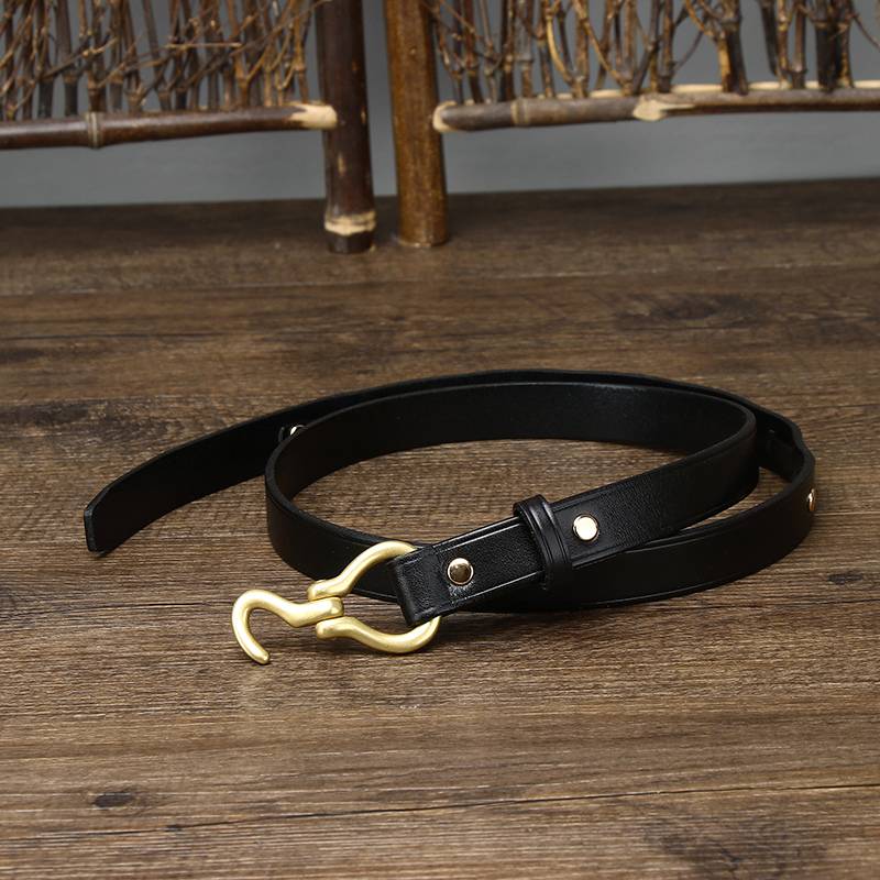 Women's thin belt