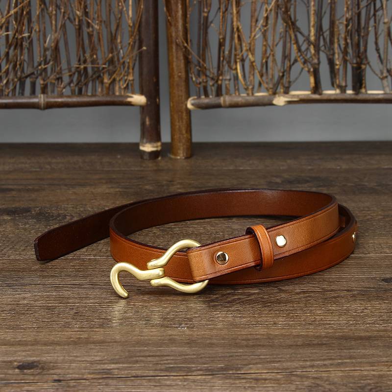 Women's thin belt