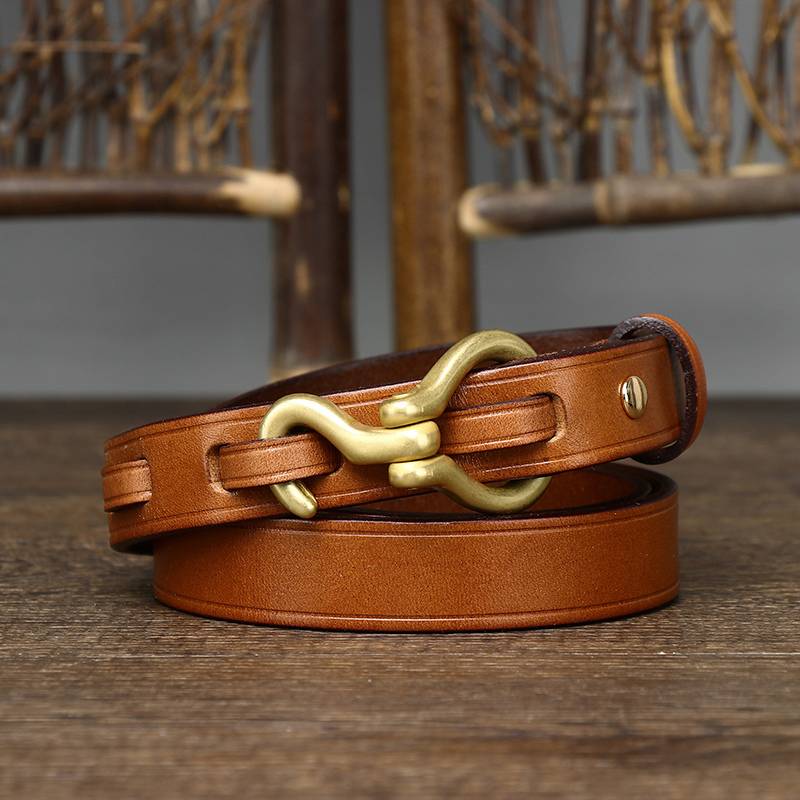 Women's thin belt