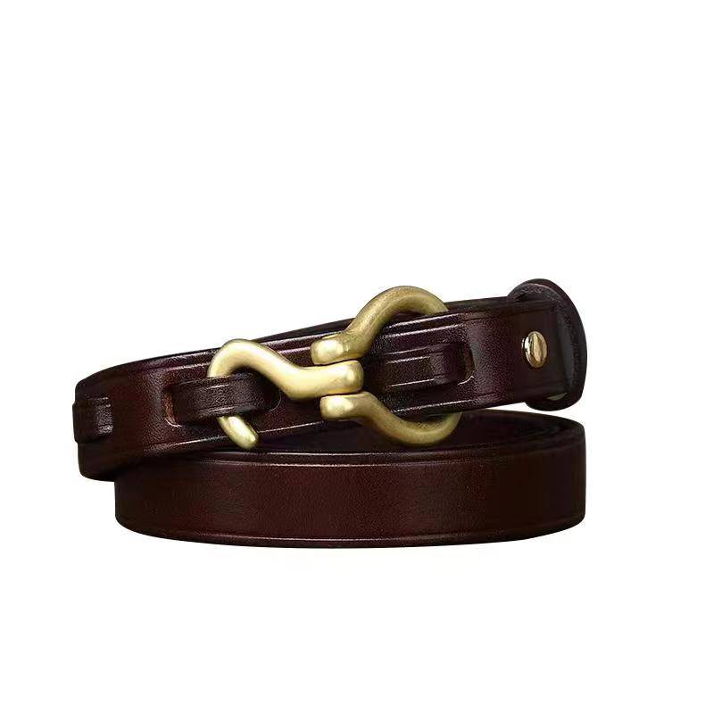 Women's thin belt