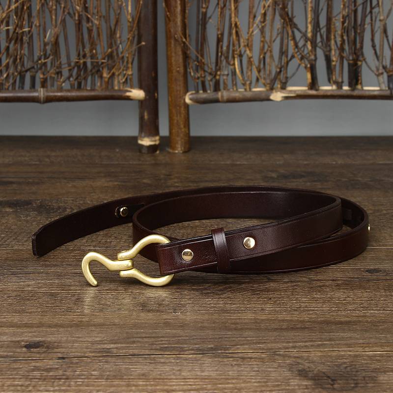 Women's thin belt