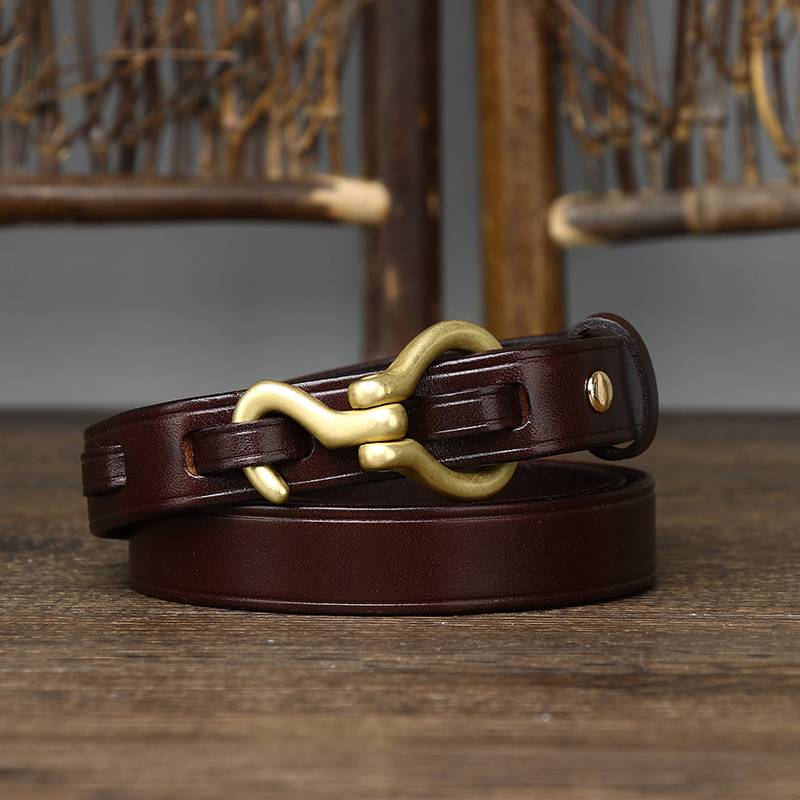 Women's thin belt