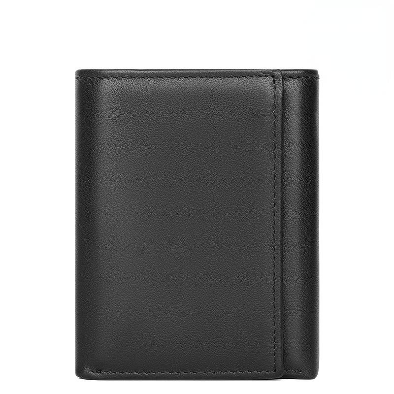 black mens trifold wallet