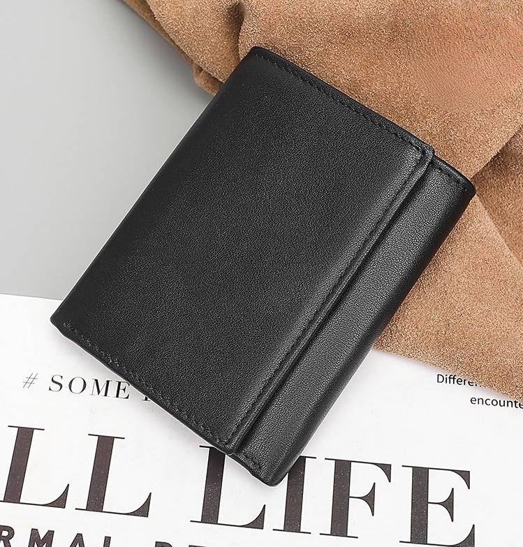 black mens trifold wallet