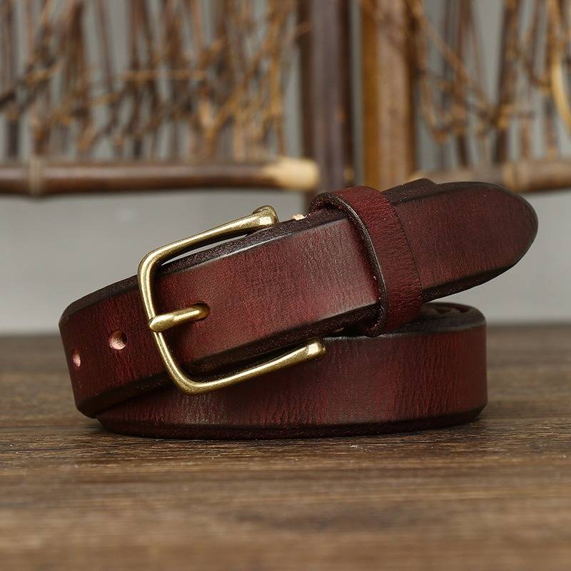 brown thick belt