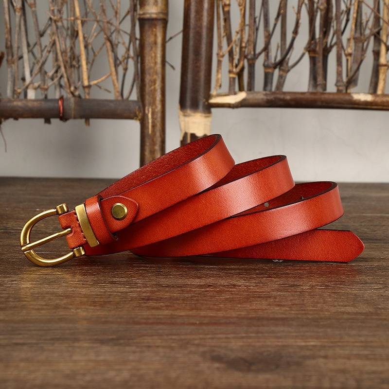 ladies black leather belt