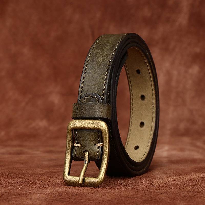 ladies brown belt