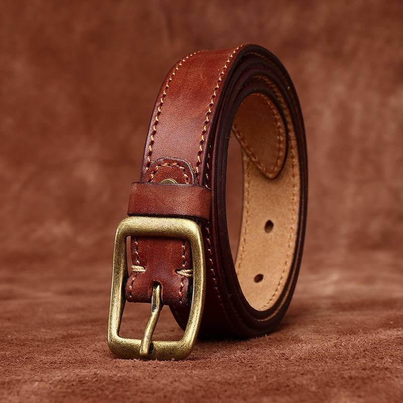 ladies brown belt