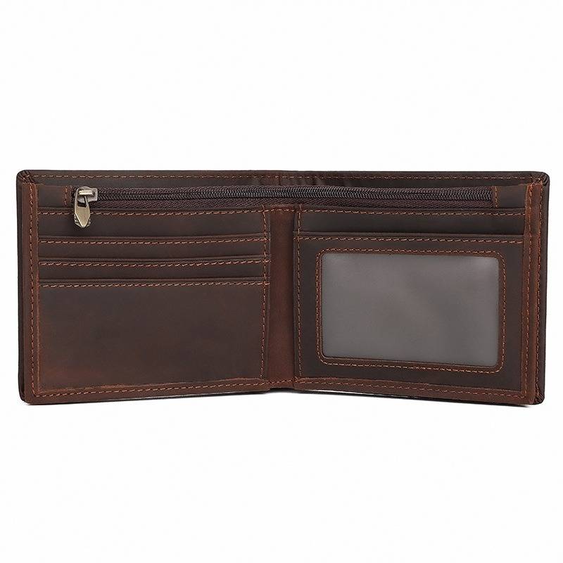 leather bifold wallet mens