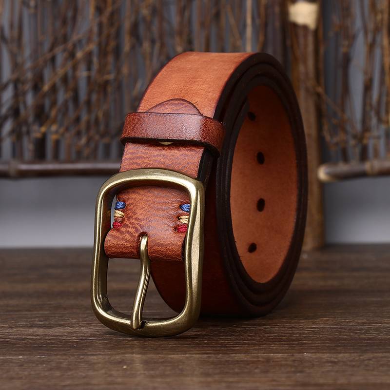 men real leather belt