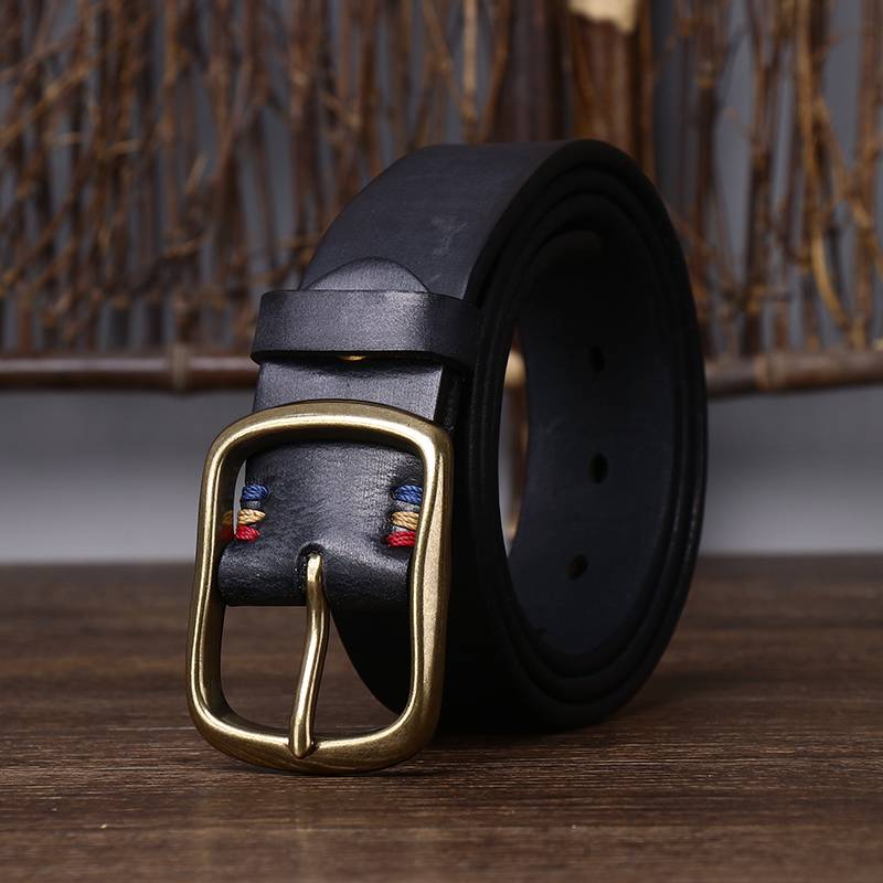 men real leather belt