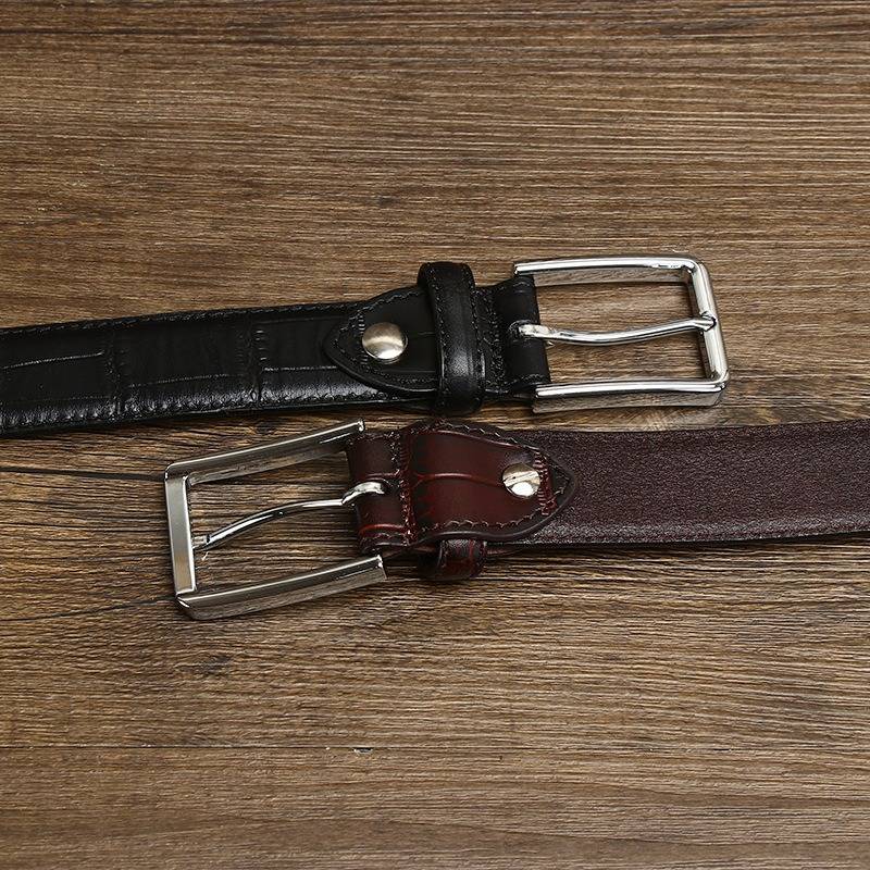 mens black dress belt