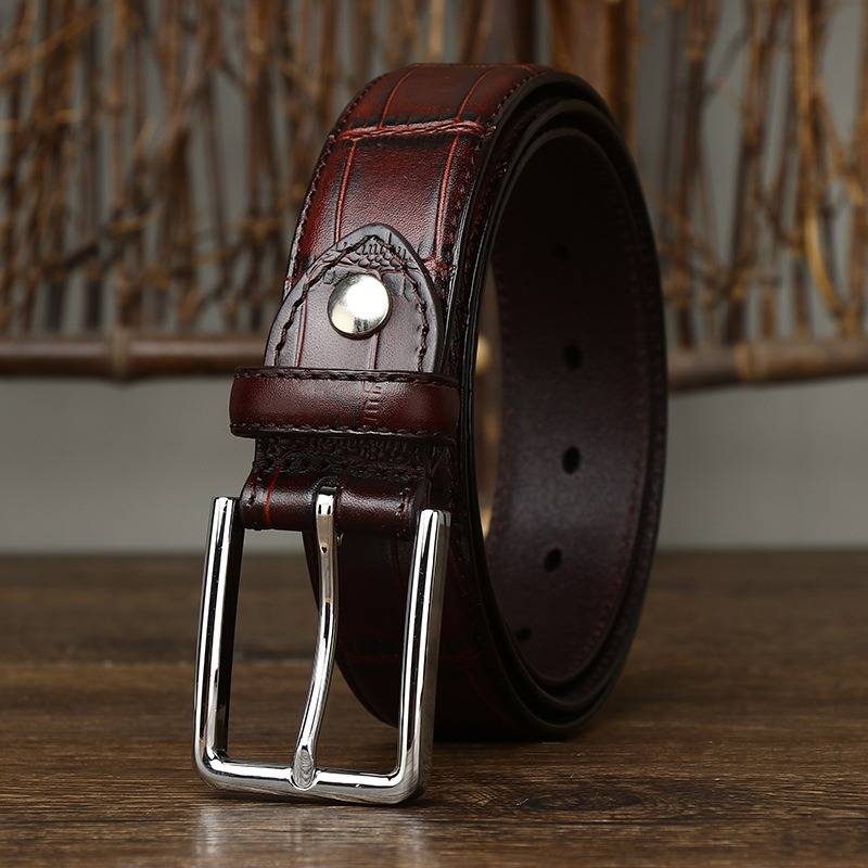mens black dress belt