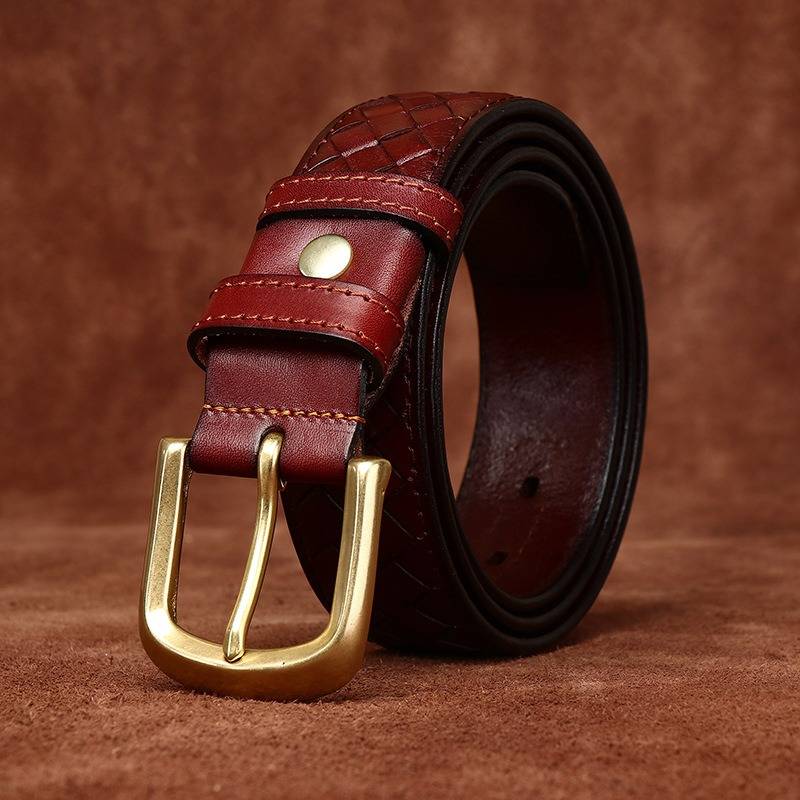 mens braided belt