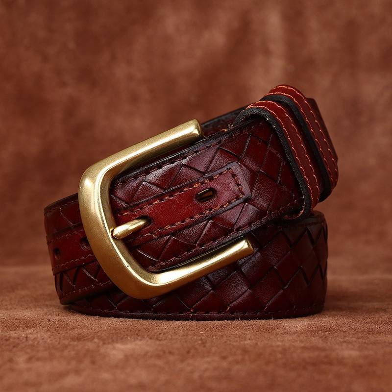 mens braided belt
