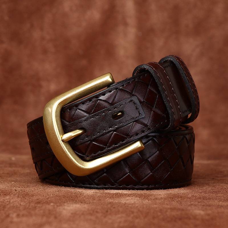mens braided belt