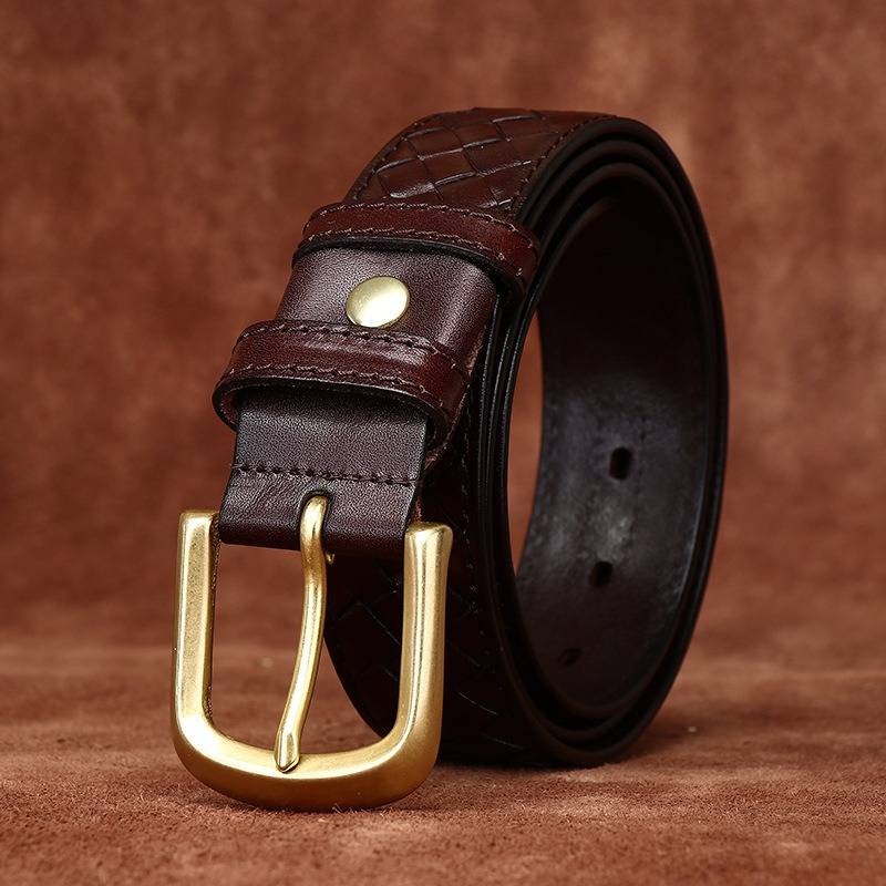 mens braided belt