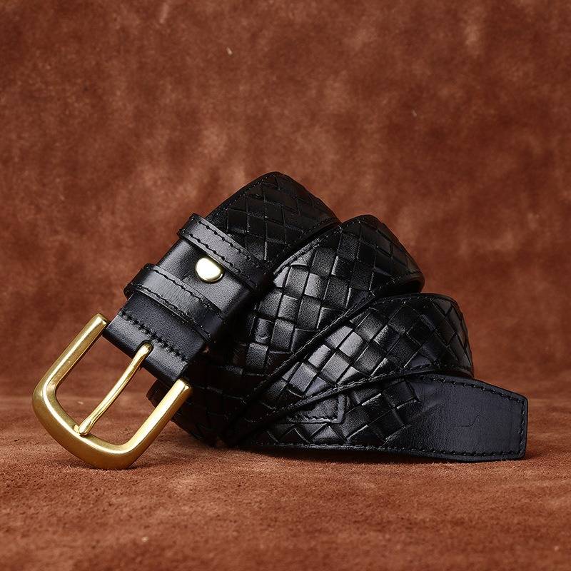 mens braided belt