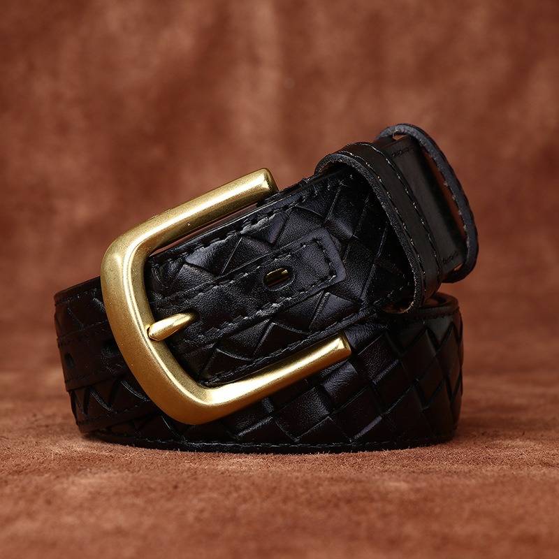mens braided belt