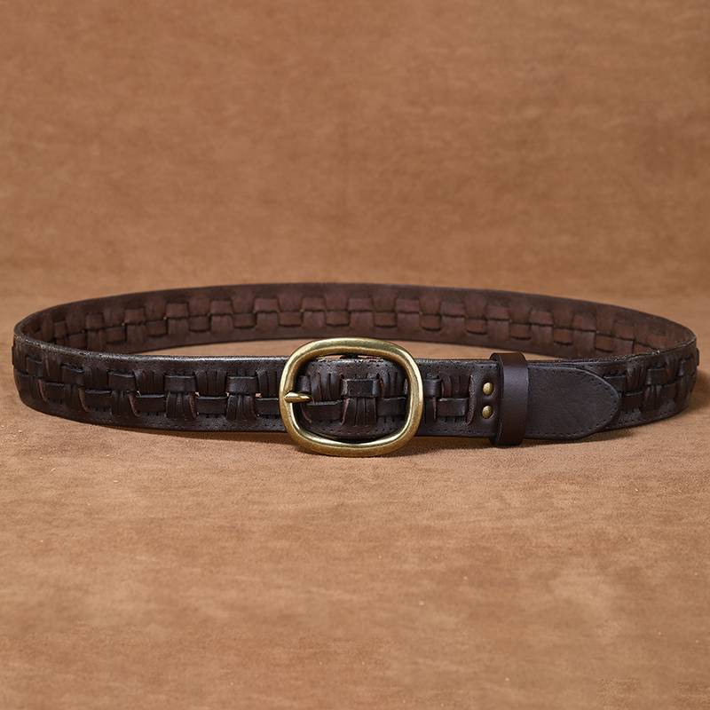 mens braided belts