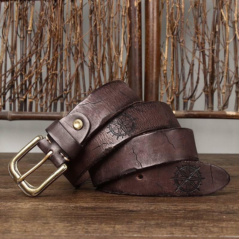mens dark brown belt