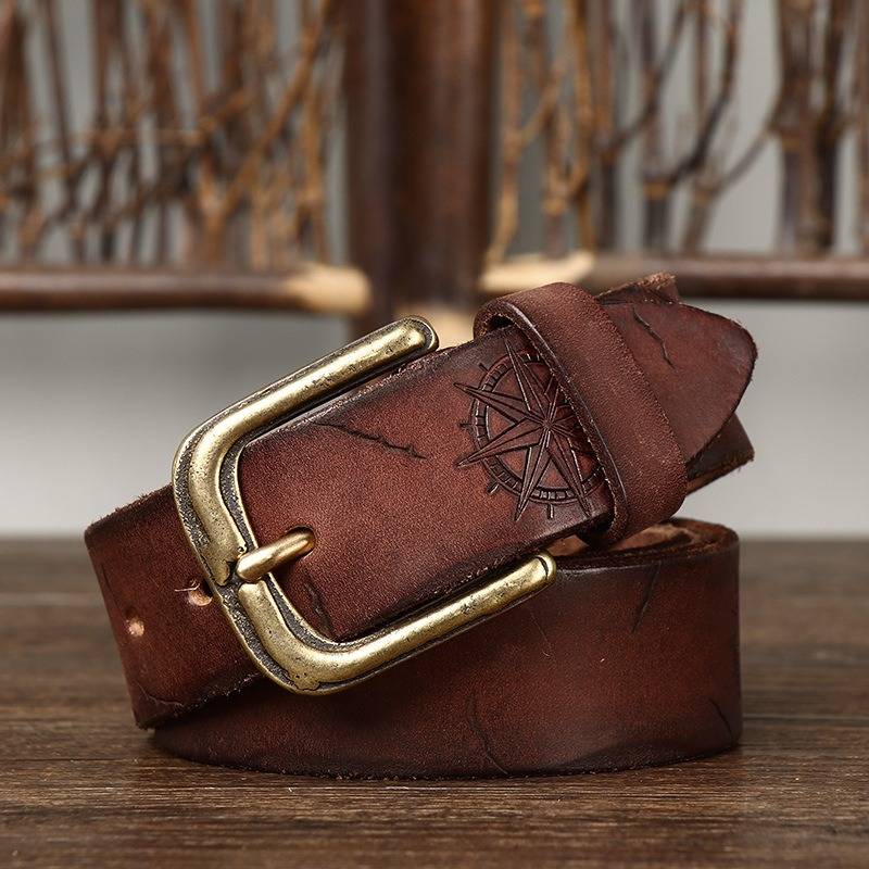 mens dark brown belt