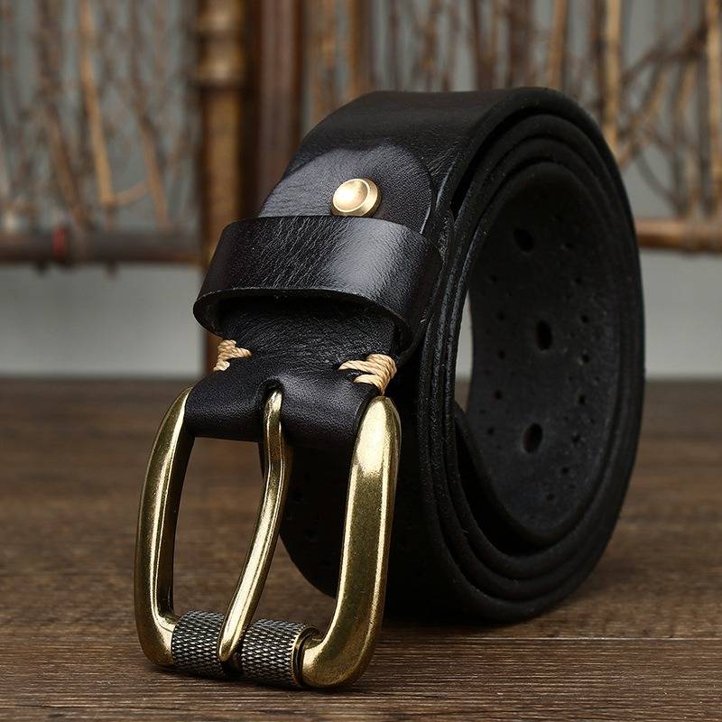 mens dark brown belt