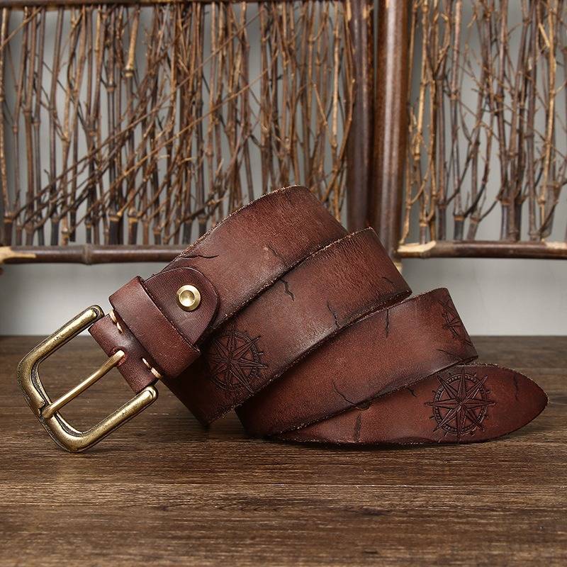 mens dark brown belt