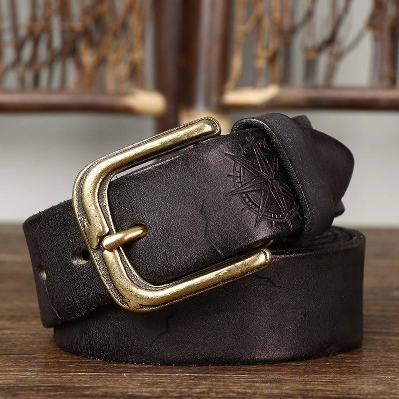 mens dark brown belt