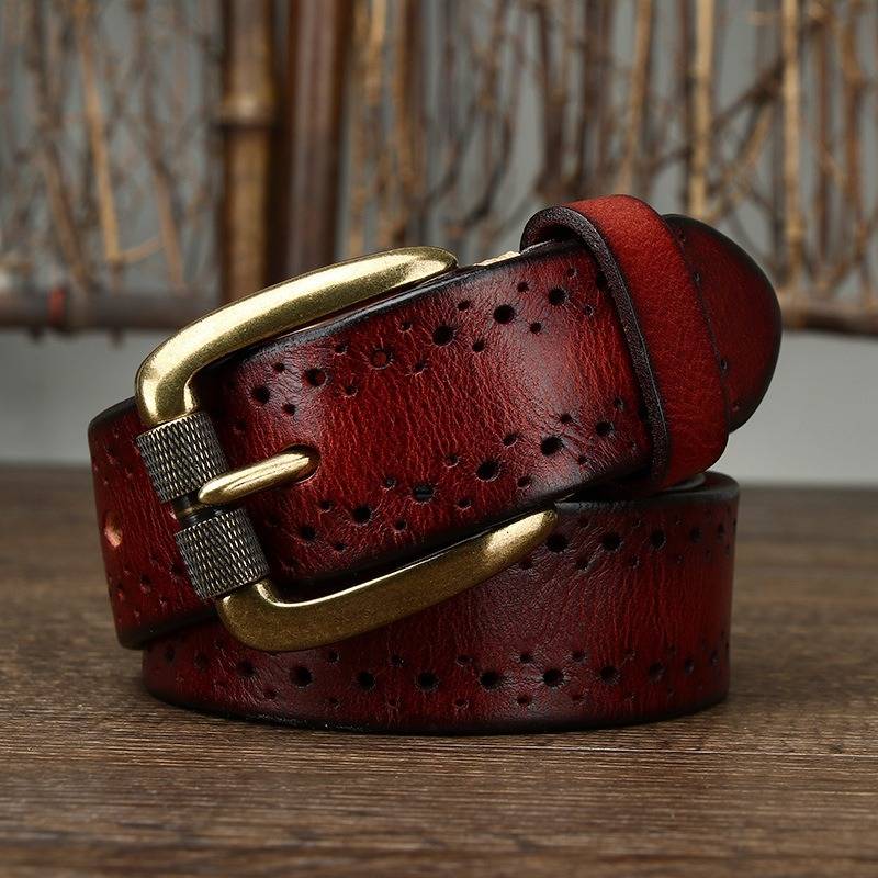 mens dark brown belt