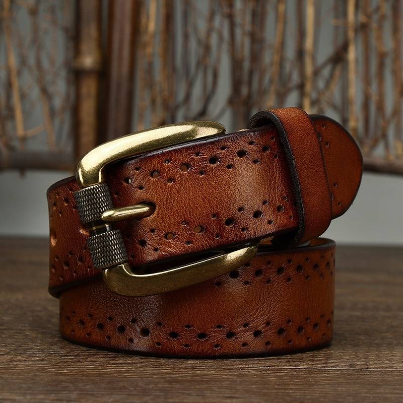 mens dark brown belt