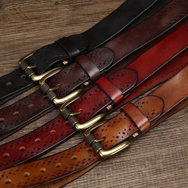 mens dark brown belt
