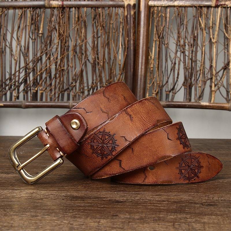 mens dark brown belt