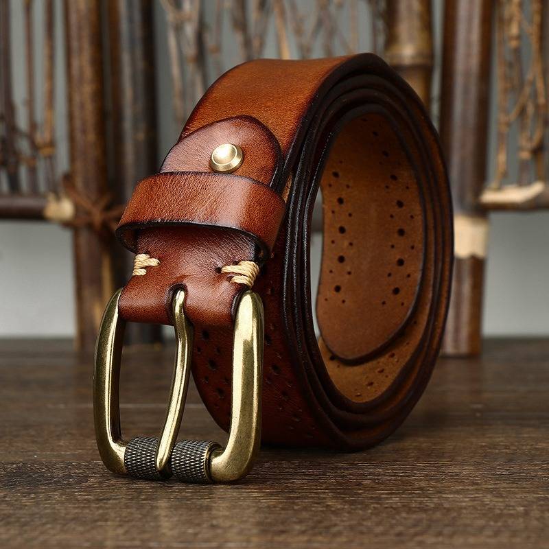 mens dark brown belt
