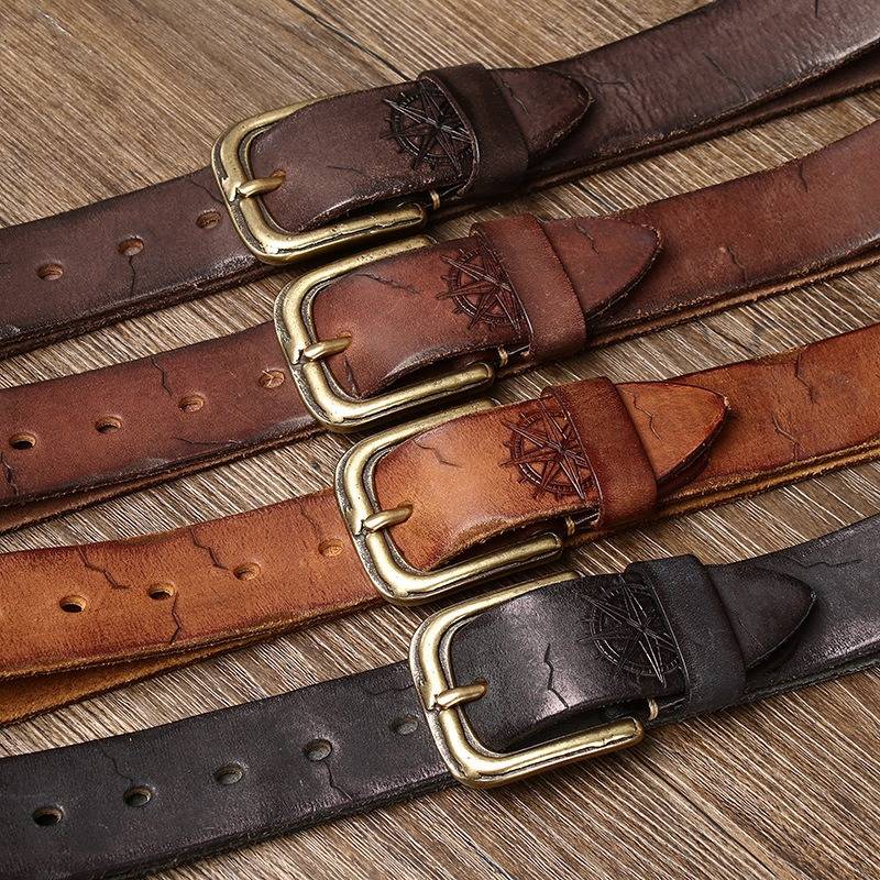 mens dark brown belt